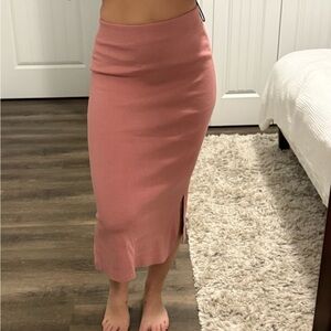 George Dusty Rose Midi Skirt